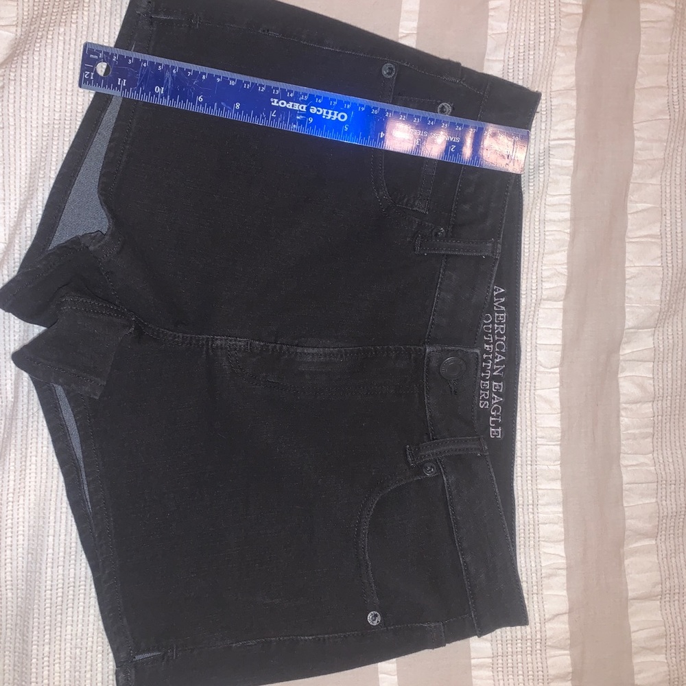Black Jean Shorts